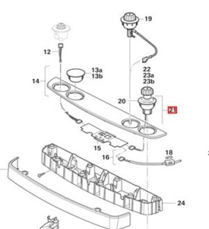 TRUMA S-3004/5004 HULS BEDIENINGSKNOP VERLICHT